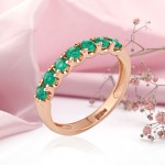 Gouden ring met smaragd