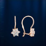 Boucles d'oreilles en or russe