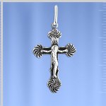 Kruis hanger Russisch sterling zilver