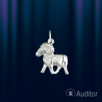 Silver zodiac sign "Aries"