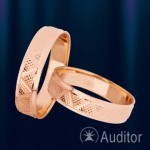 Ruský zlatý snubní prsten, zlatý snubní prsten