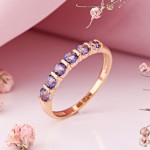 Kupte si dámský zlatý prsten s topazem 585