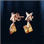 Серьги-гвоздики с цирконием. Русское золото