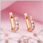Boucles d'oreilles enfant SOKOLOV or rouge 585