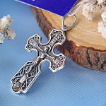 Creu de plata amb crucifix