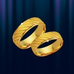 snubný prsteň. Prsteň zo žltého zlata 585