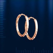 Ohrringe „Creoli“ aus russischem Gold 585°
