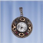 Reloj colgante plata