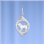 Segno zodiacale d'argento "Leone"