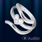 Anell d'or blanc amb diamants