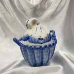 Gzhel porcelán edény