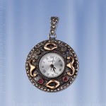 Reloj colgante plata