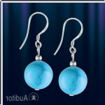 Boucles d'oreilles avec turquoise