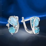 Silver earrings "Tenderness"