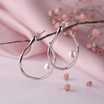 Gianni Lazzaro. Silver earrings “moon swing”
