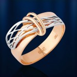Gouden ring, tweekleurig