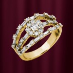 Gianni Lazzaro Jewellery geelgouden ring met diamanten