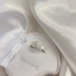Silver ring "Snow"