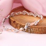 Silbermband MIT Gold und Zirkonia
