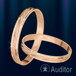 Ruski zlati poročni prstan, zlati poročni prstan