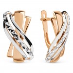 Øreringe rødguld 585