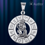 Zodiac sign "Aquarius" silver