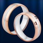 wedding ring. Bicolor