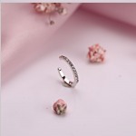 Gianni Lazzaro. Silver cuff earring. topaz