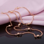 Necklace made of rose gold "Kombi 3"