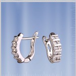 Silberohrringe 925º Mit Zirkonia