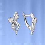 Gümüş nişanlardan yapılmış küpeler
