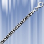 Королевская цепочка из серебра 925 пробы.