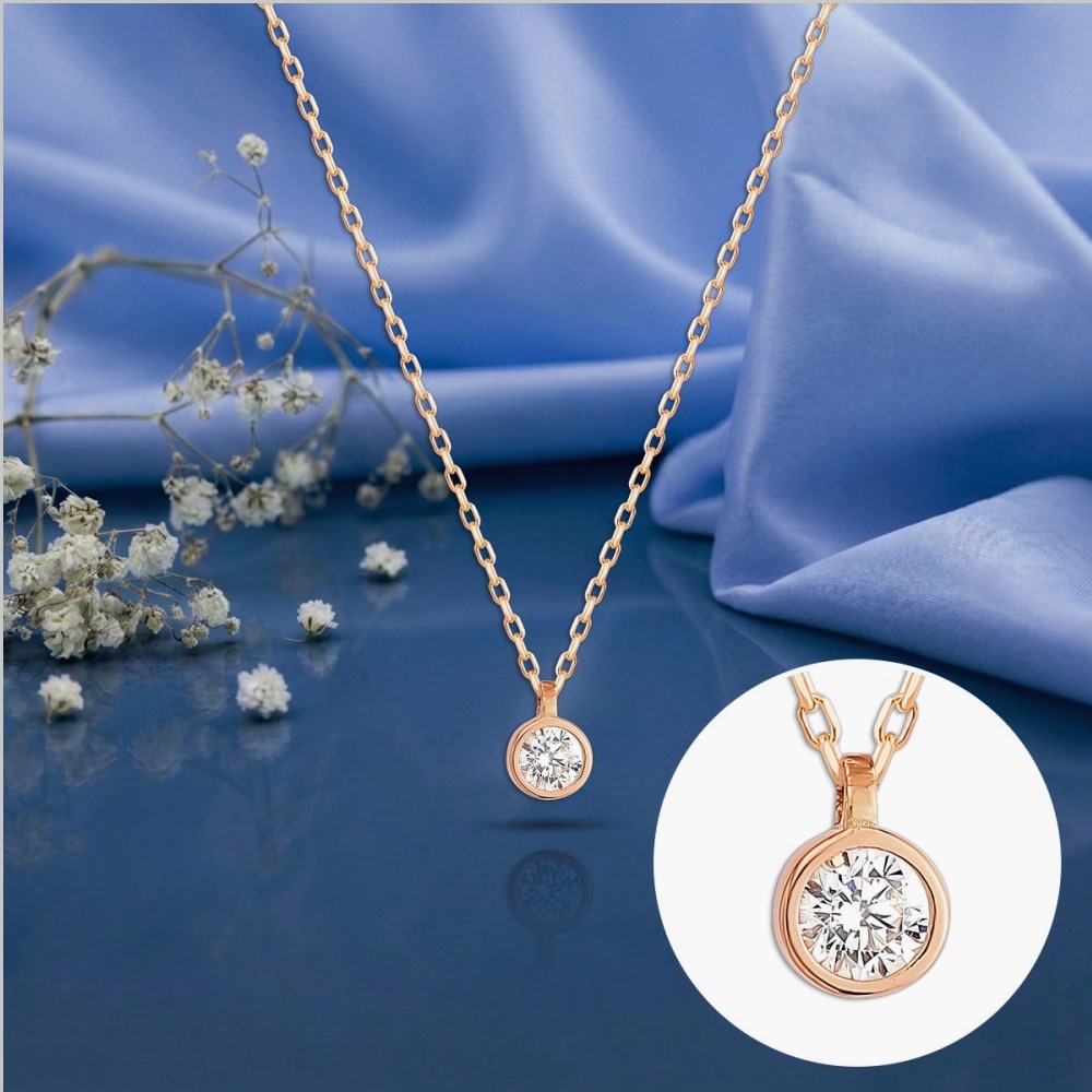 Goldcollier 585 s cirkonijem
