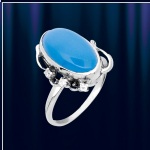 Anillo realizado en plata 925 con turquesa.