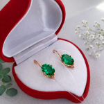 Guld örhängen 585 zirconia