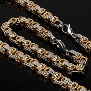 Herren-Stahl-Königsketten und -Armband