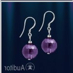 Boucles d'oreilles avec améthyste
