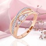 Goldring Russisches Gold 585 Zirkonia