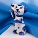 Cachorro de porcelana Gzhel