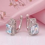 Купить серебряные серьги с цирконием.