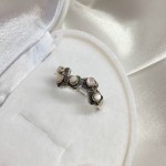 Anello in argento con opale e marcasite