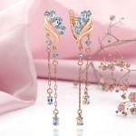 Золотые серьги «Очаровательные». топаз