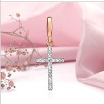 Gouden kruis met diamanten