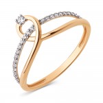 Ženski prsten Zlatni cirkonij kupen