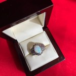 Srebrni prsten s markazitom i opalom