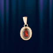 Кулон русское золото с гранатом