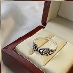 Zilveren ring "Reflex"