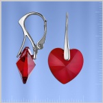 Серьги с кристаллами Swarovski®. Серебро