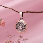Silver pendant with gold "Tree"
