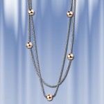 Collier argent & or
